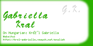 gabriella kral business card